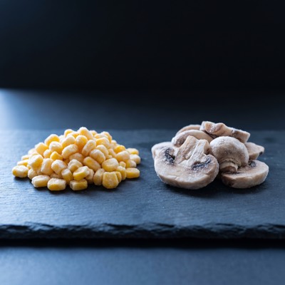 Choclo y champiñón congelados